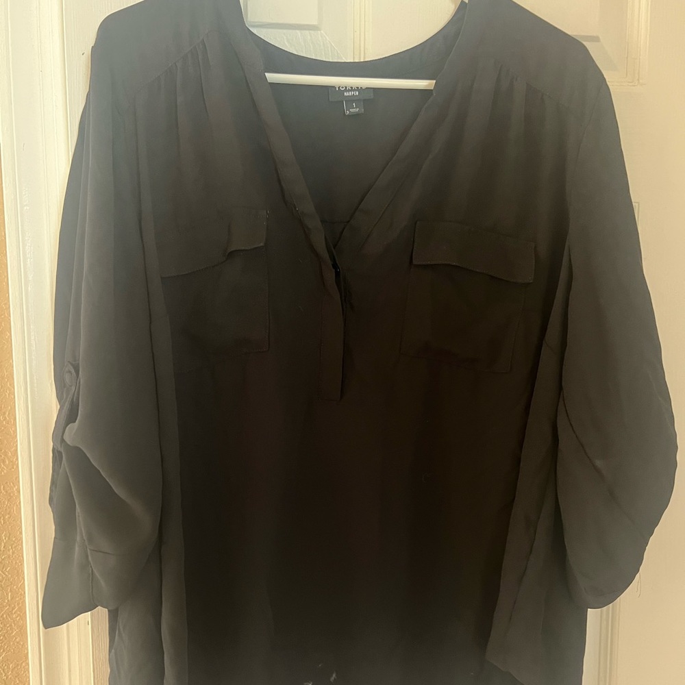 Torrid Harper black blouse